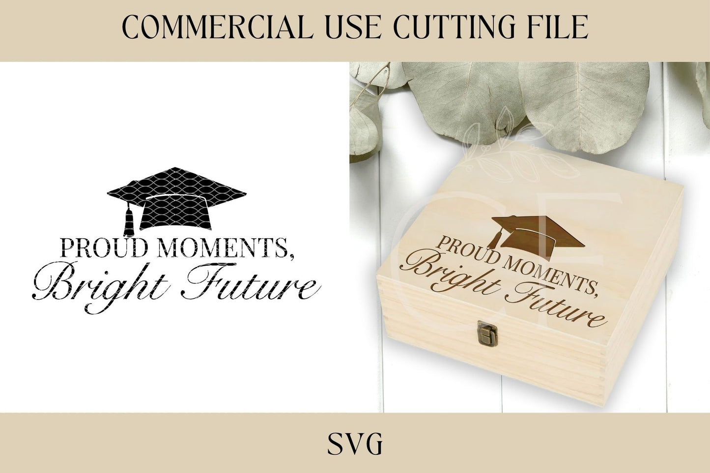 Proud Moments Bright Future, Graduation Memory Box SVG, Grad Gift, Digital Download, Graduation Memory Box, Makerflo Box, High School Grad