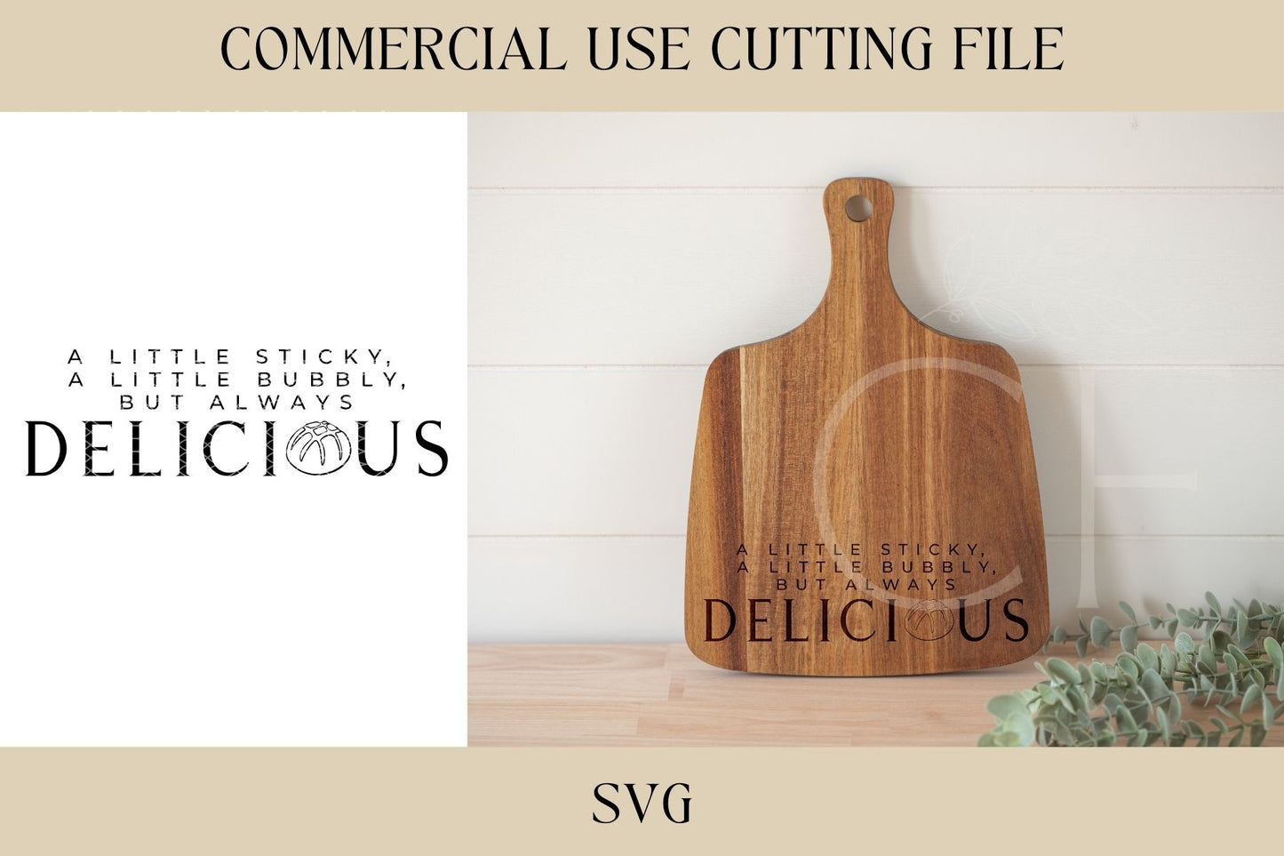 Always Delicious Design SVG, Cutting Board Design, Digital Download, Laser File, Hostess, Charcuterie, Sourdough, Bread Making