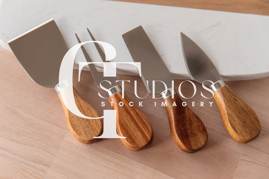 Makerflo Cheese Knives Spreaders Mockup 8, Home Mockup, Styled Stock Photo Mock-up, Kitchen Mockup, Flatlay Mockup, JPG Digital Download