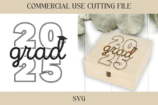 2025 Grad, Graduation Memory Box SVG, Grad Gift,  Digital Download, Graduation Memory Box, Makerflo Box, High School Grad SVG, College