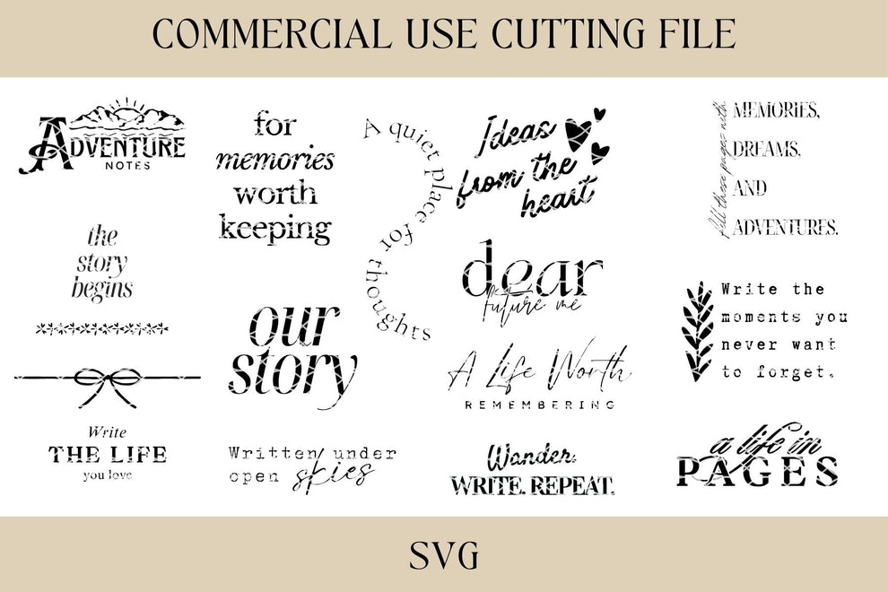Jernel Svg Journal Design Bundle SVG – Charming Finds Designs