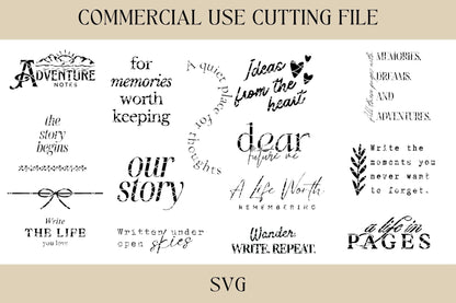 Journal Design Bundle SVG