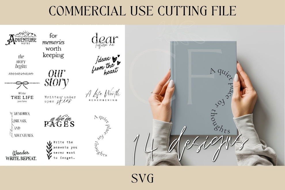 Journal Design Bundle SVG – Charming Finds Designs
