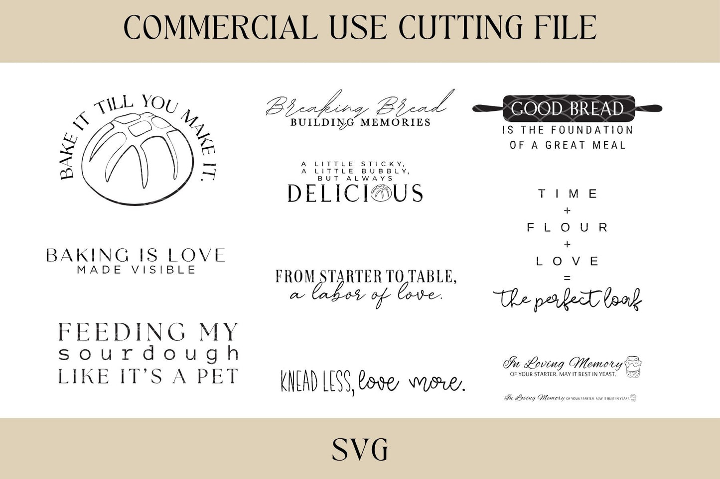 Sourdough Design Bundle SVG, Cutting Board Design, Digital Download, Laser File, Hostess, Charcuterie, Sourdough, Bread Making