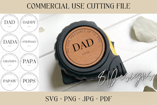 Fathers Day, Dad SVG | No One Measures SVG, PNG | Digital Download | Printable, Cricut & Silhouette |