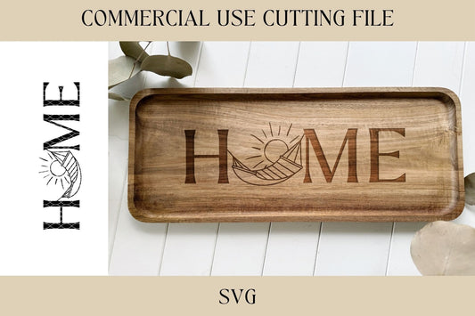 Home Cutting Board Designs SVG | Key Tray SVG | Digital Download | Laser File | Housewarming | Beach House | Tray Design