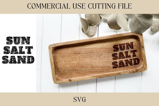 Sun Salt Sand Cutting Board Designs SVG | Key Tray SVG | Digital Download | Laser File | Housewarming | Beach Lake House