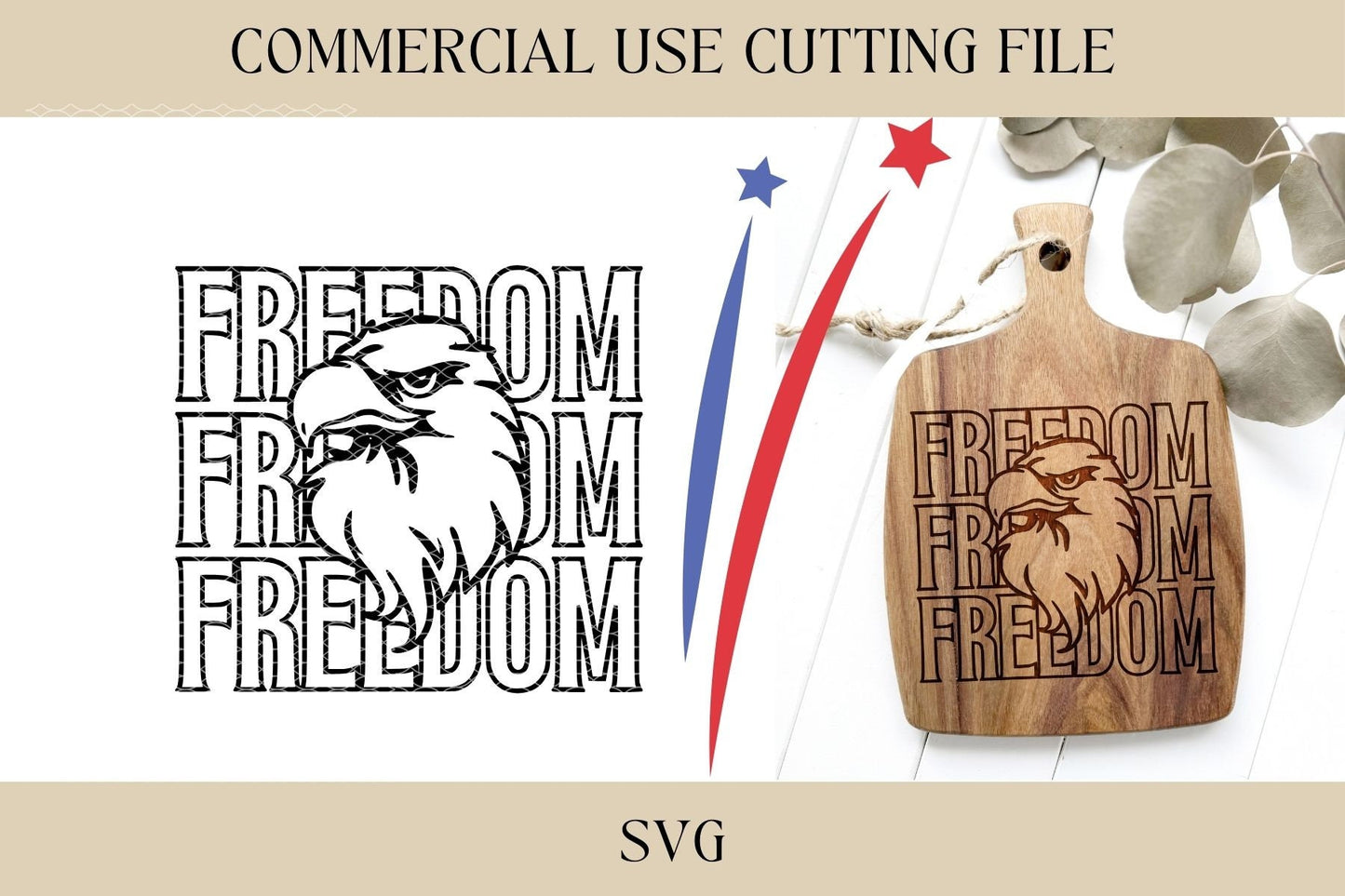 Freedom 4th Of July Designs SVG | Snack Board SVG | Digital Download | Laser File | Summer Party | Cutting Board File | Hostess