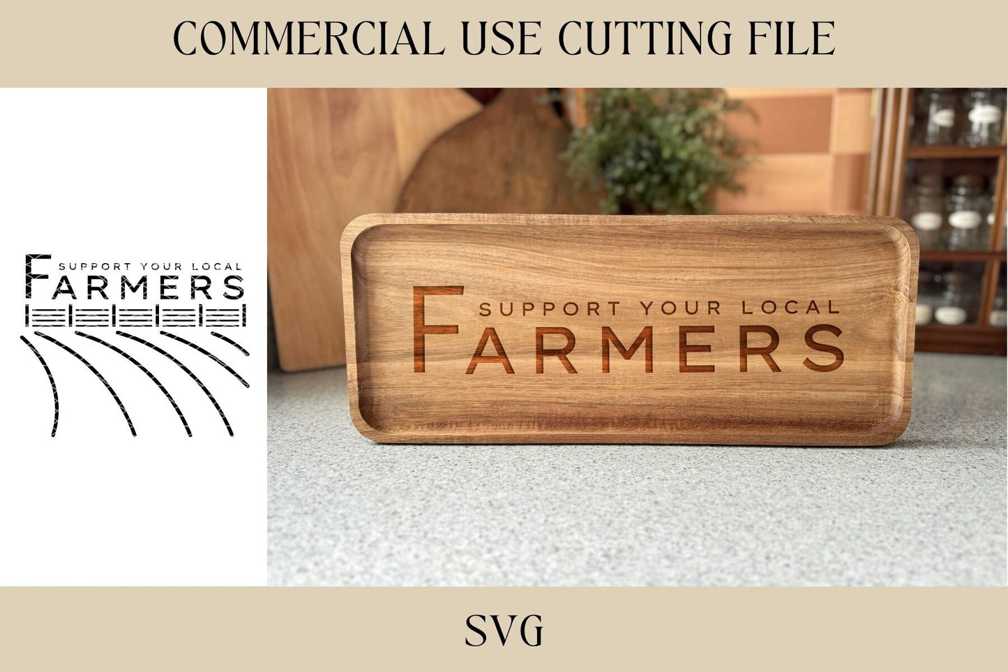 Support Your Local Farmers Designs SVG | Summer SVG | Digital Download | Laser File | Farmers Market | Shop Local | Farmer