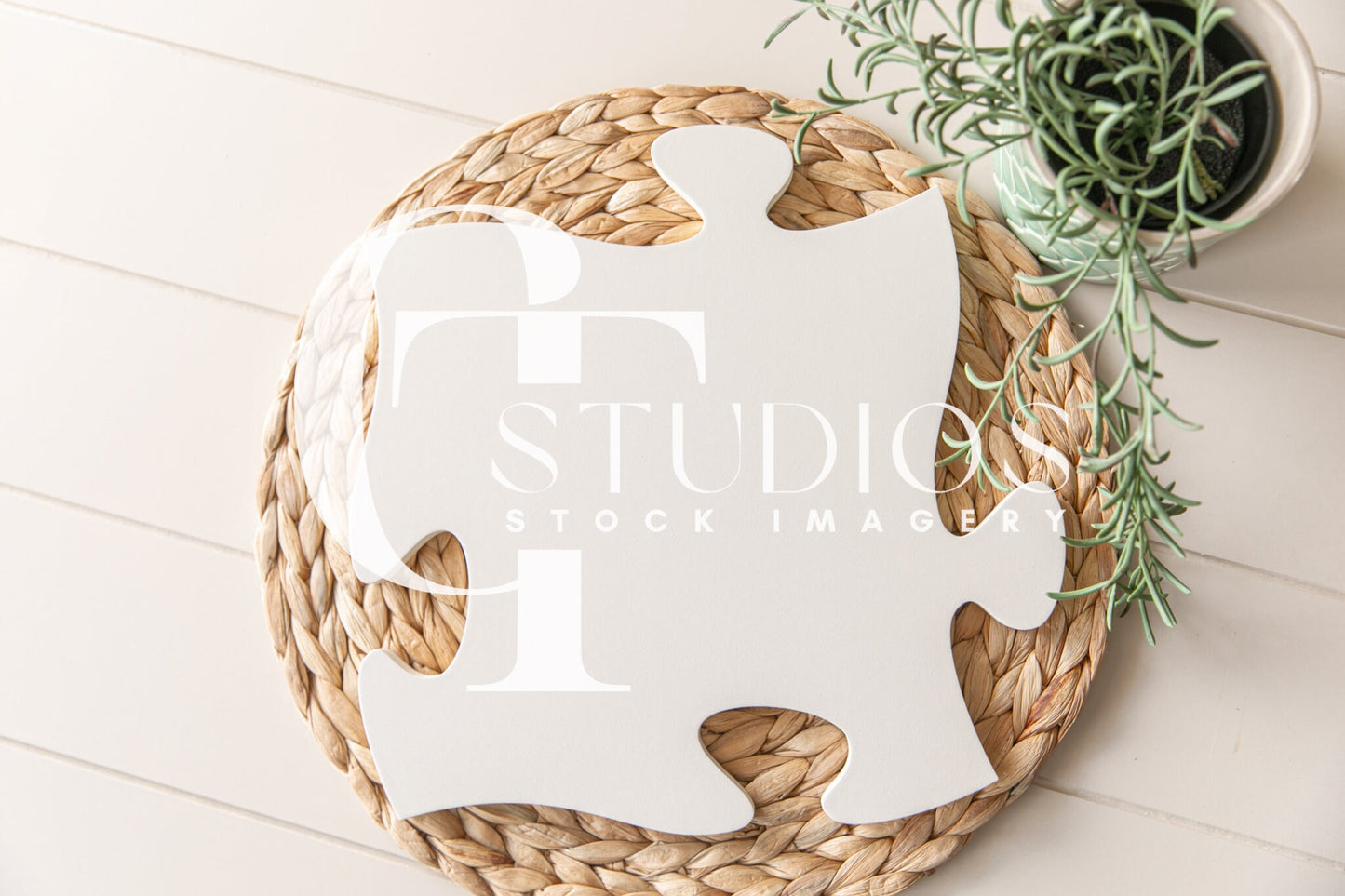 Puzzle Sign Mockup 2 | Farmhouse Stock Image | Styled Stock Photo Mock-up | Home Mockup | Flatlay Mockup | JPG Digital Download